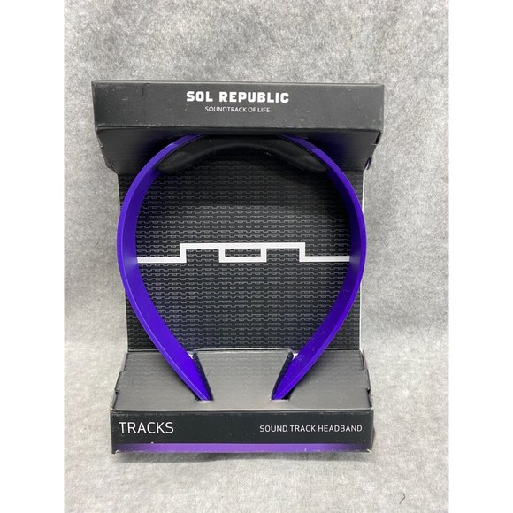 SOL REPUBLIC Sound Track Master Interchangeable Headband Purple New in Box - Picture 4 of 5